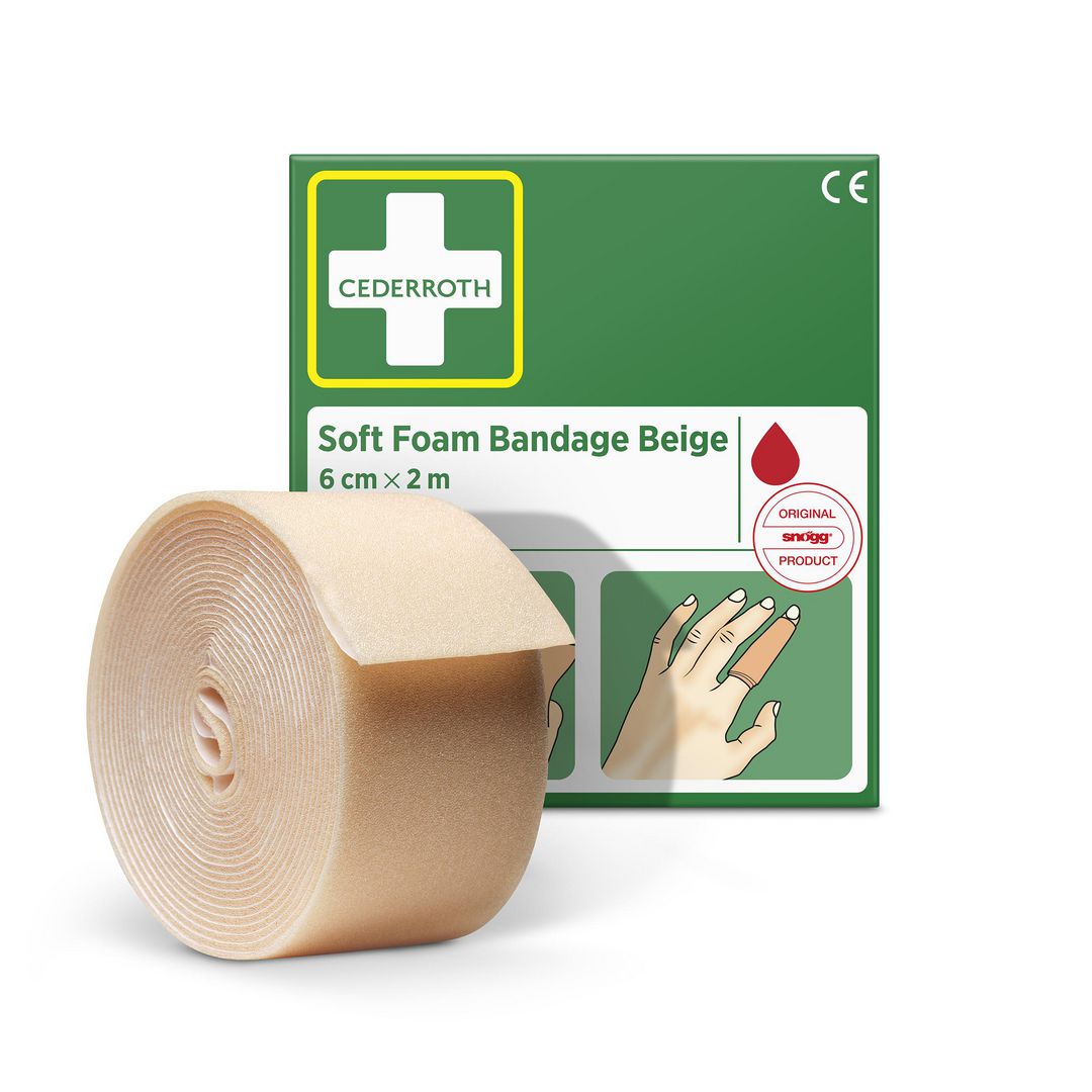 Bandasje CEDERROTH Soft Foam 2m beige