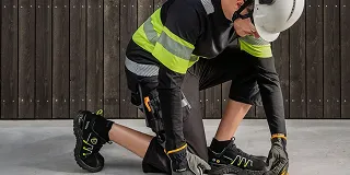Kollasj av diverse vernesko og arbeidssko fra Jalas